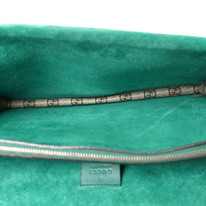 Gucci GG Supreme Monogram Embroidered Medium Dionysus Shoulder Bag Emerald 5 of 10