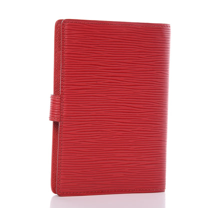Louis Vuitton Epi Small Ring Agenda Cover Castillan Red 3 of 7