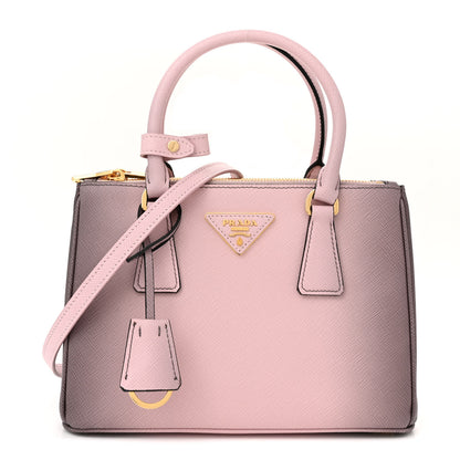 Prada Saffiano Lux Small Galleria Double Zip Tote Gradient Alabaster Pink 1 of 13