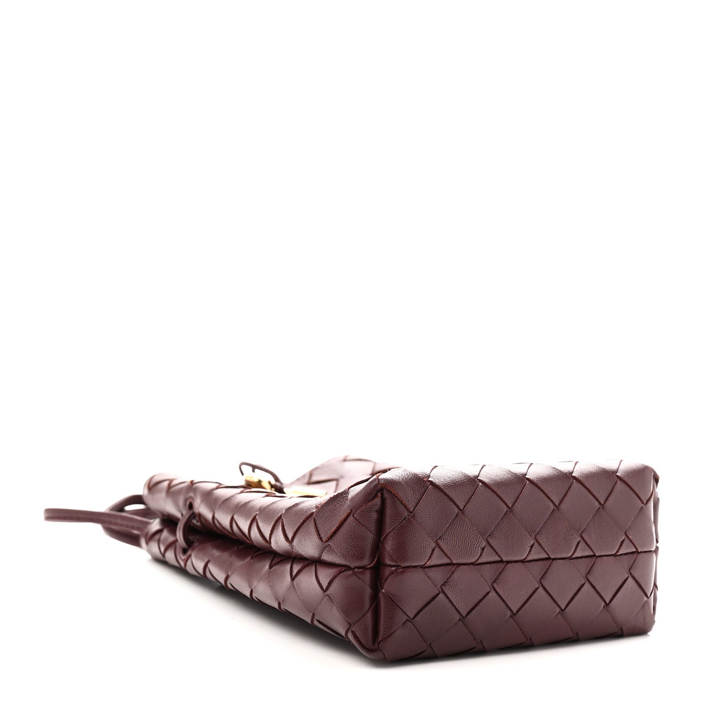 Nappa Intrecciato Andiamo Phone Pouch Deep Mahogany