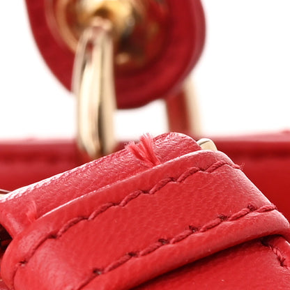 Christian Dior Lambskin Cannage Medium Lady Dior Red 11 of 11