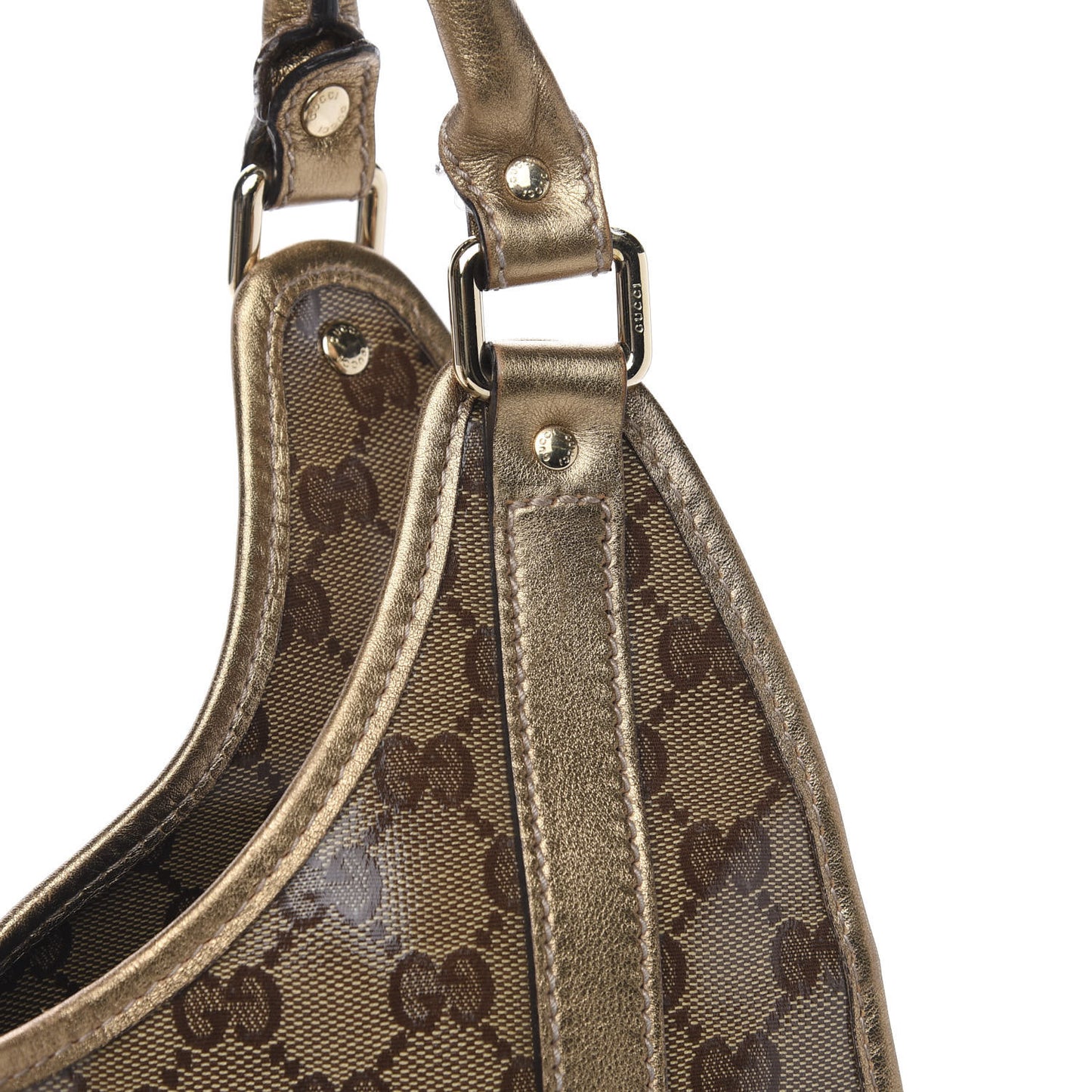 Crystal Monogram Medium Joy Shoulder Bag Bronze