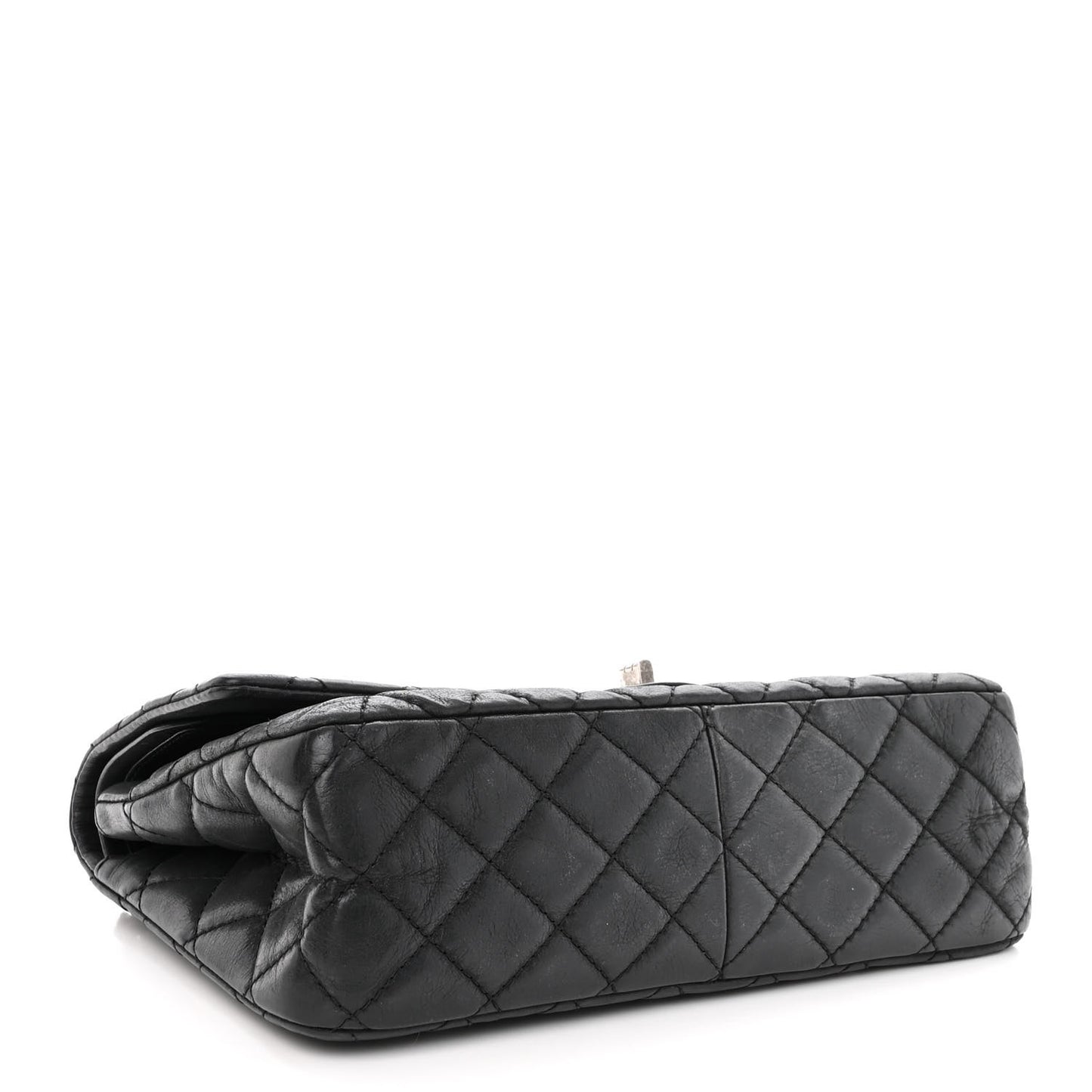 Iridescent Calfskin Quilted 2.55 Reissue 226 Flap Dark Grey