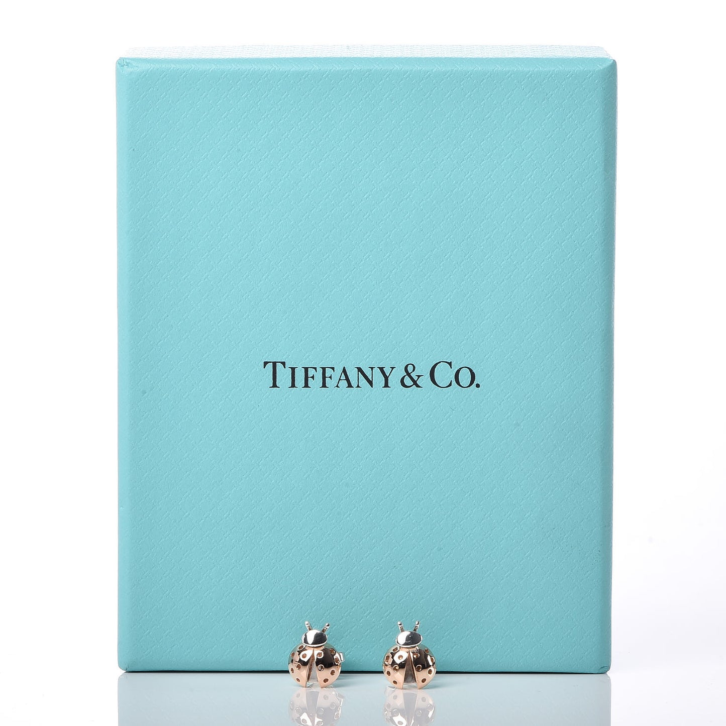 Sterling Silver 18K Rose Gold Return to Love Bugs Ladybug Earrings