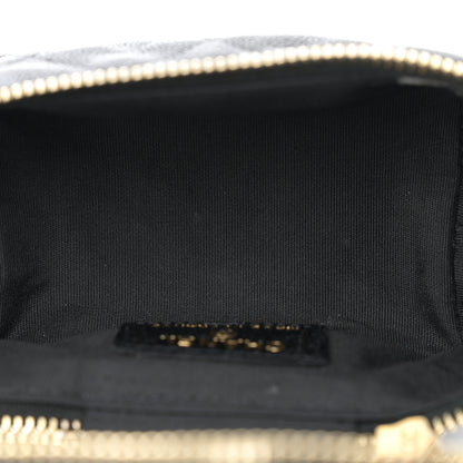 Chanel Caviar Quilted Mini Top Handle Vanity With Chain Black 5 of 10