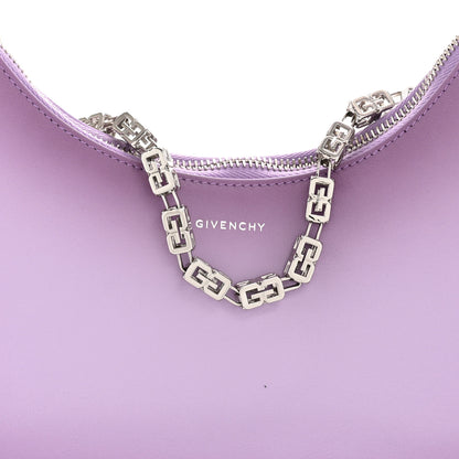Givenchy Smooth Calfskin Small Moon Cut Out Shoulder Bag Mauve 8 of 11