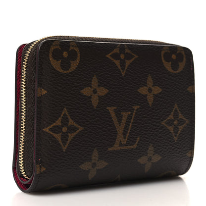Louis Vuitton Monogram Lou Zippy Compact Wallet Red 3 of 8