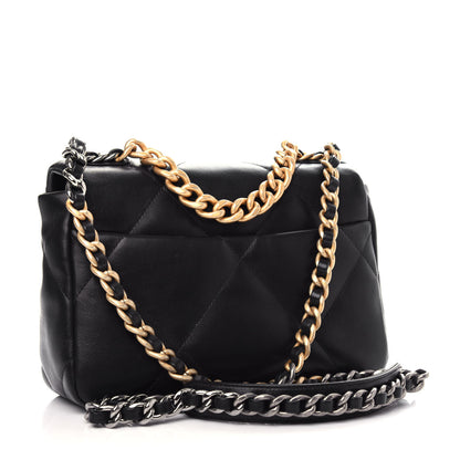 Chanel Lambskin Quilted Medium Chanel 19 Flap Black 3 of 10