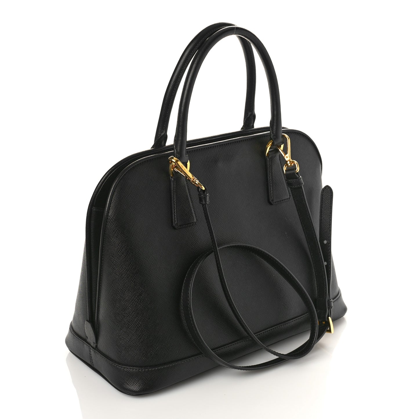 Saffiano Lux Medium Promenade Tote Black