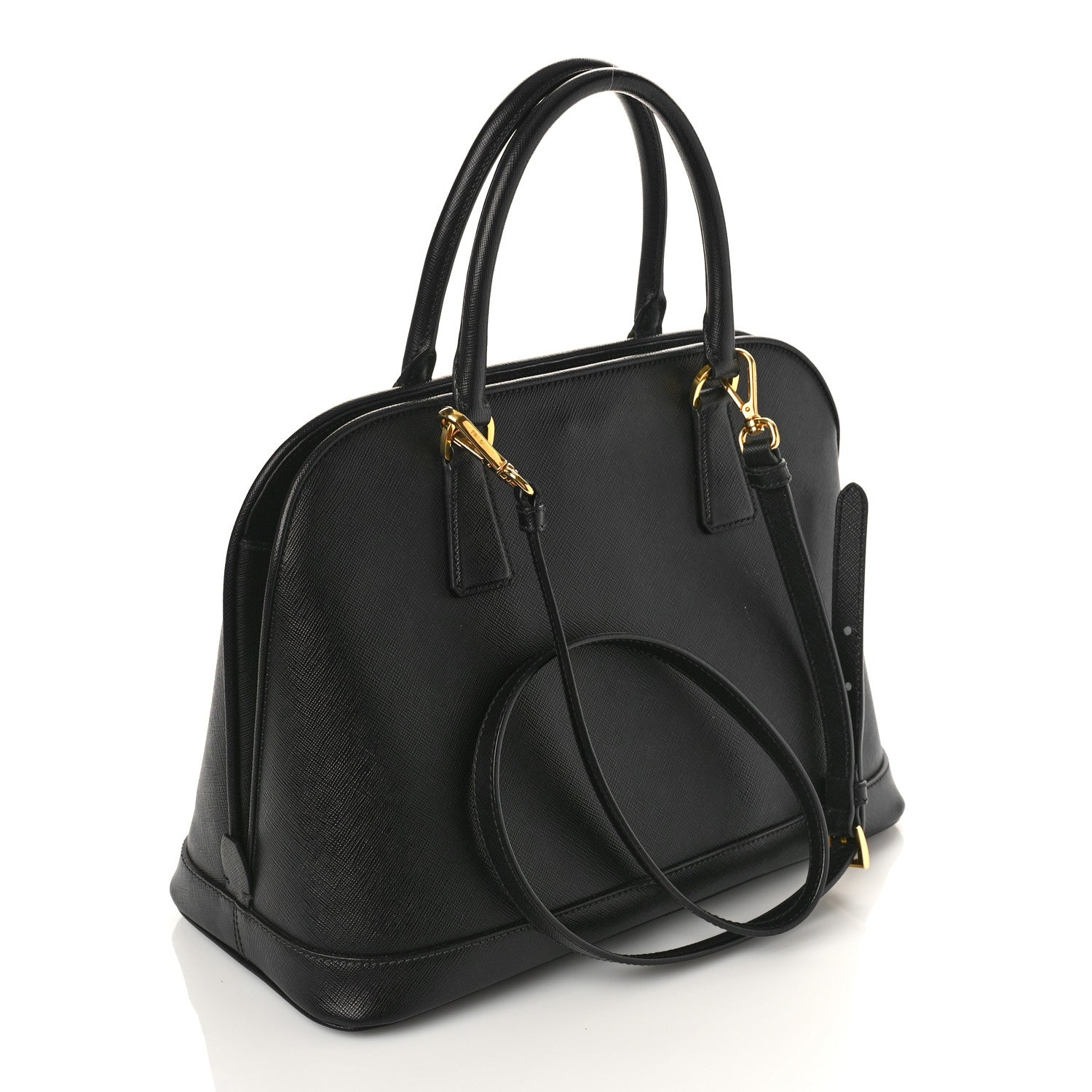 Prada Saffiano Lux Medium Promenade Tote Black 3 of 9