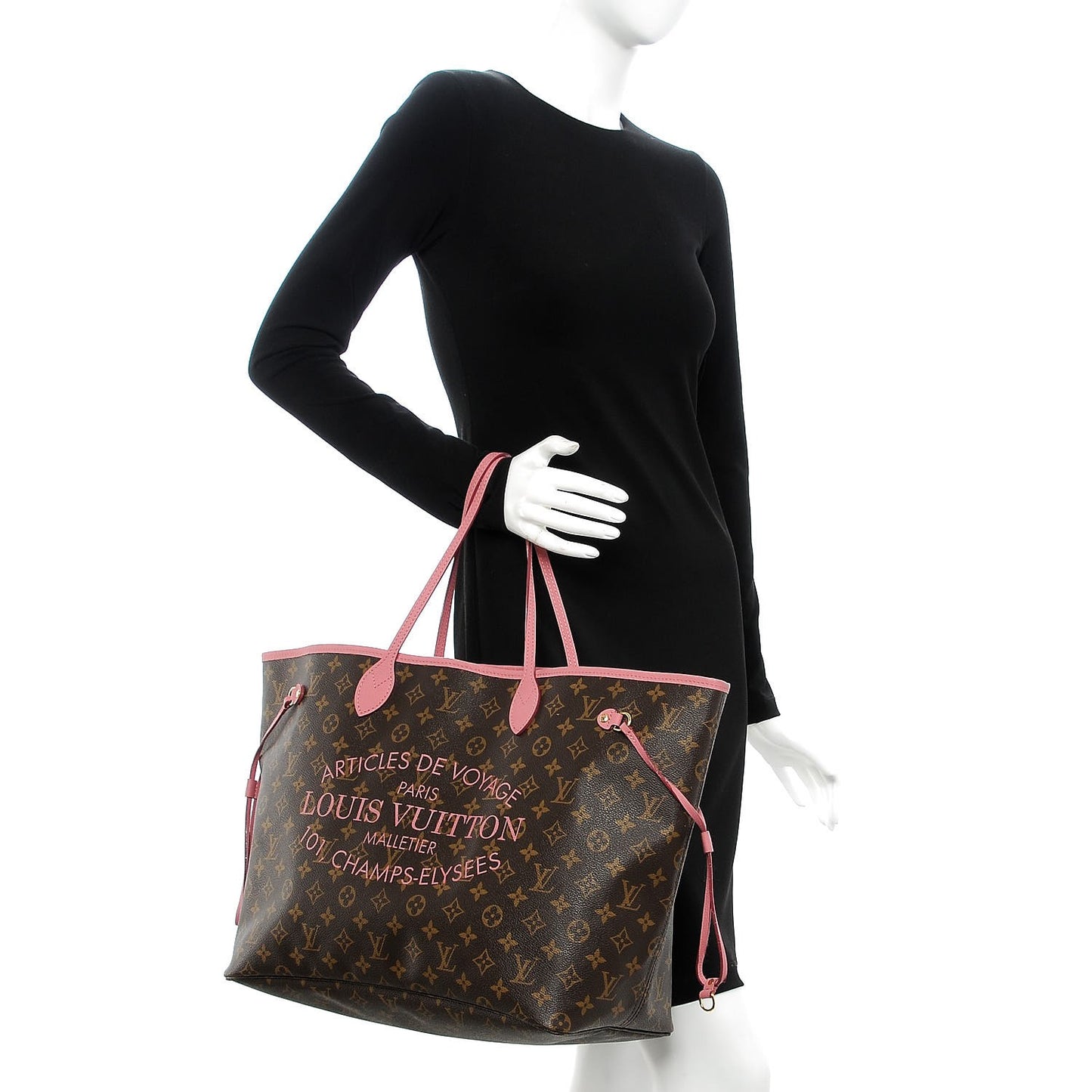 Monogram Articles de Voyage Ikat Neverfull GM Rose Velours
