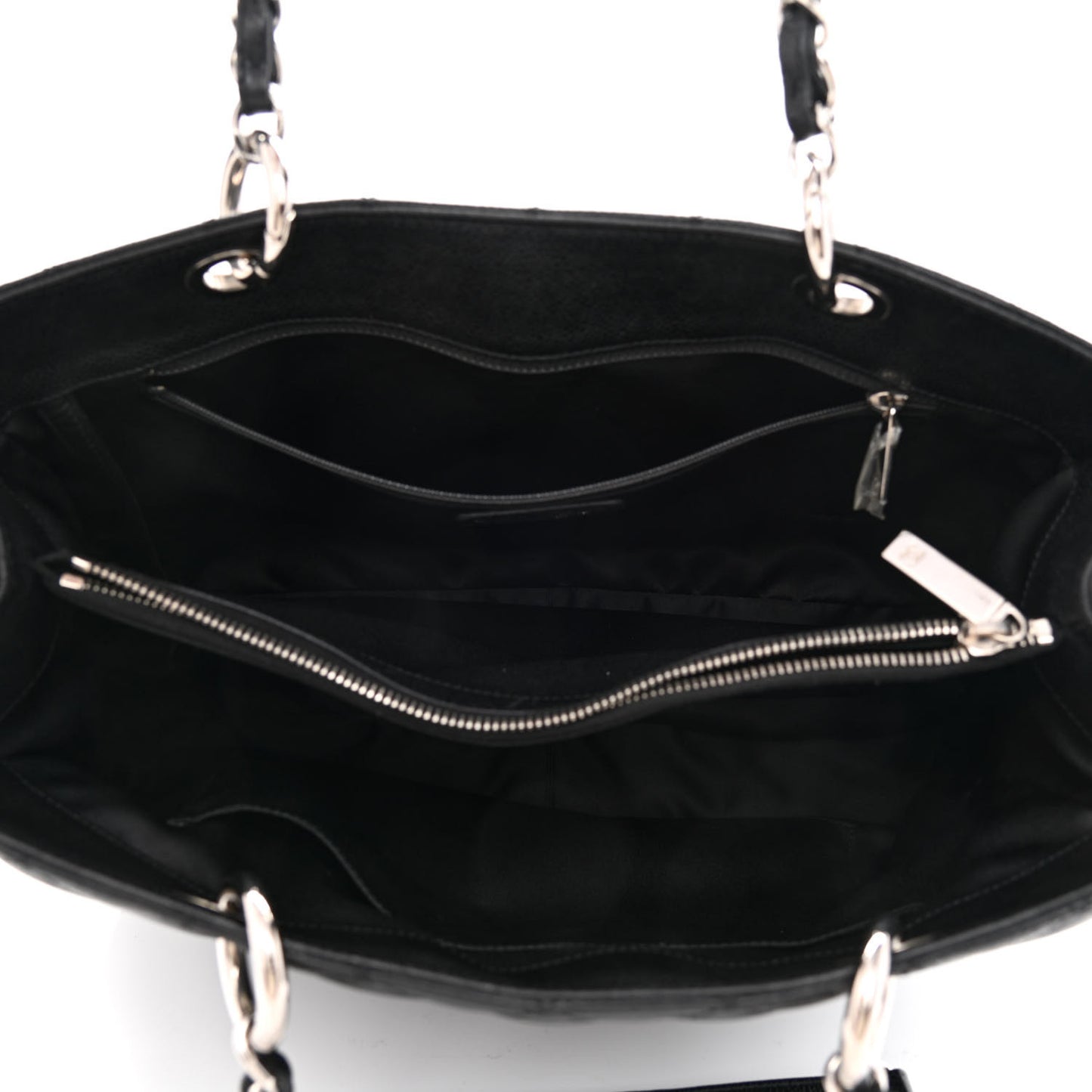 Caviar Quilted Grand Shopping Tote GST Black