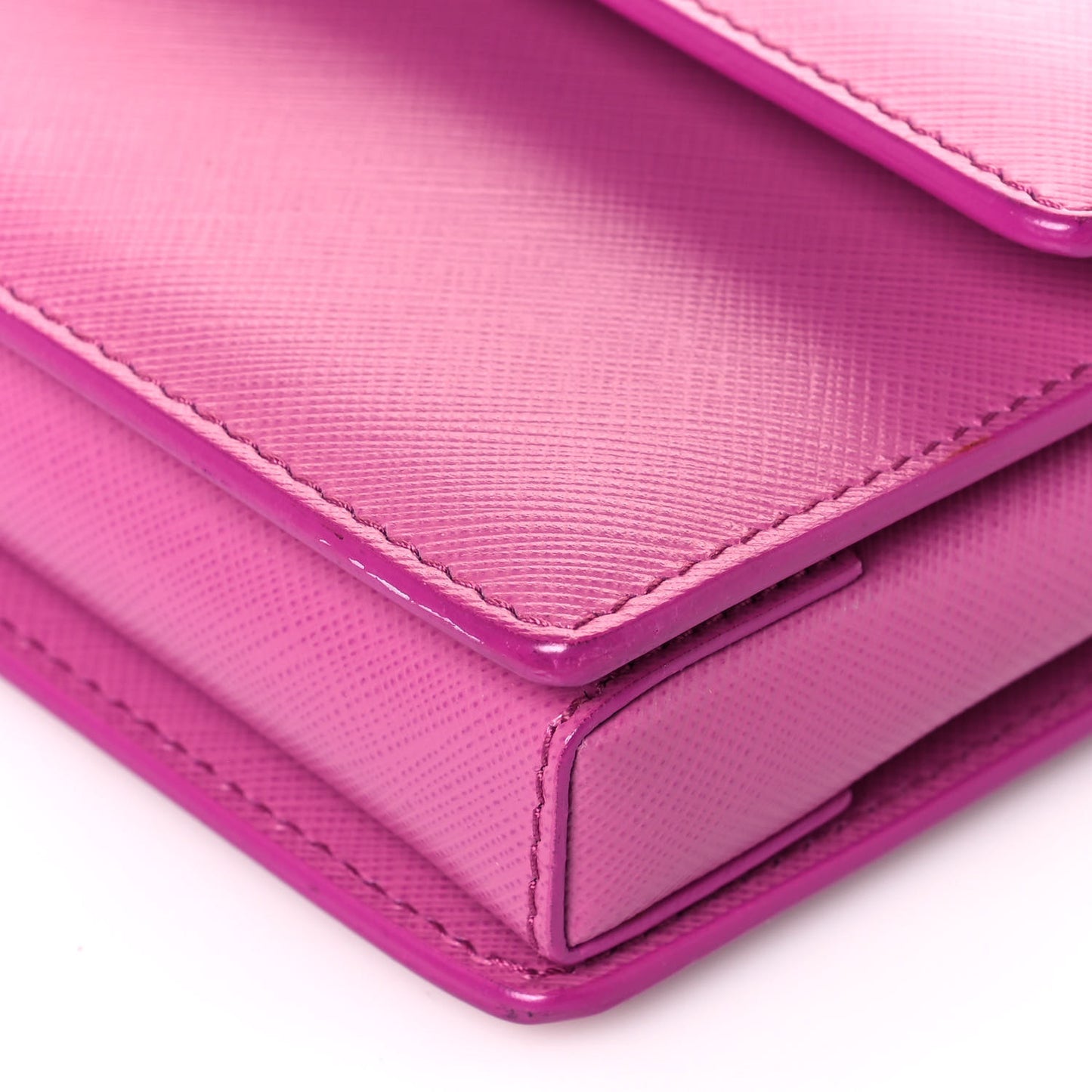Printed Calfskin Ginny Shoulder Bag Fuchsia