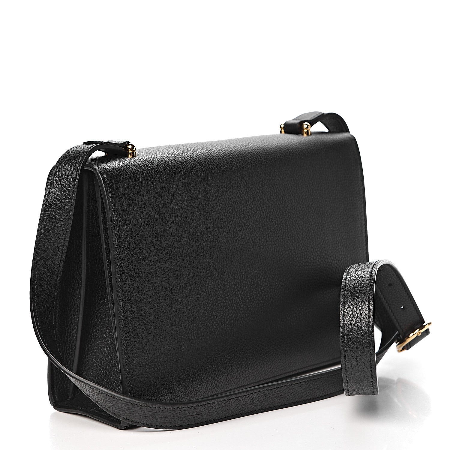 Gucci Grainy Calfskin Small Zumi Shoulder Bag Black 3 of 10