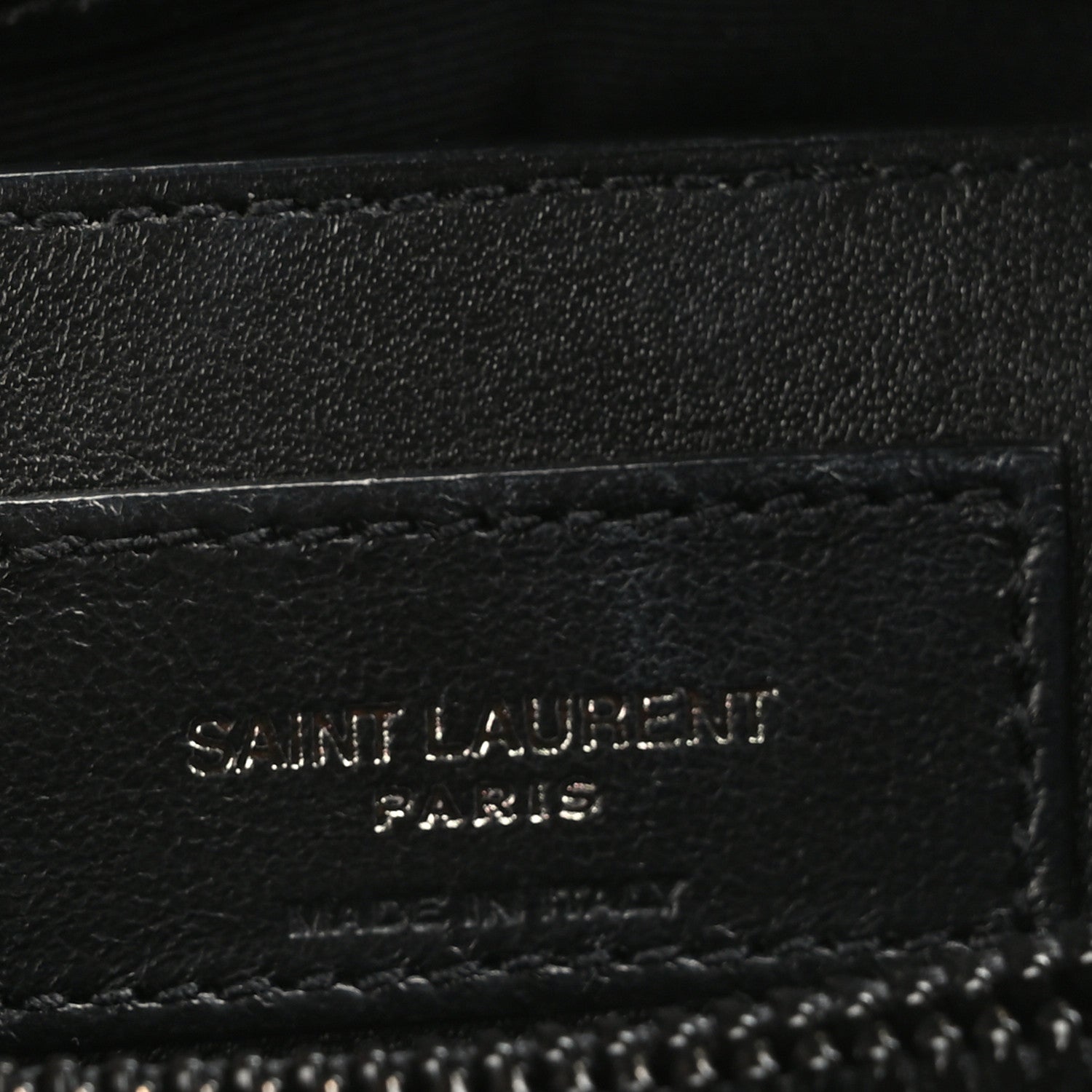Saint Laurent Calfskin Y Quilted Monogram Monochrome Small Loulou Chain Satchel Black 6 of 8