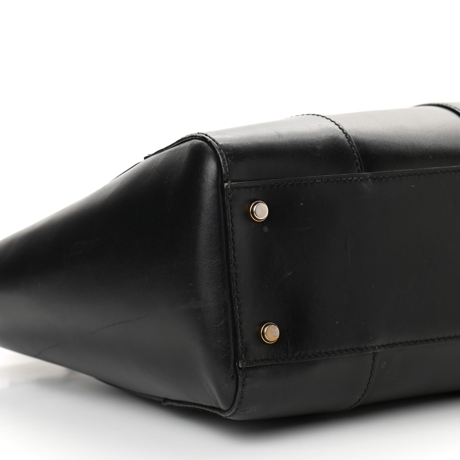 Gucci Calfskin Medium Lady Buckle Top Handle Bag Black 8 of 13