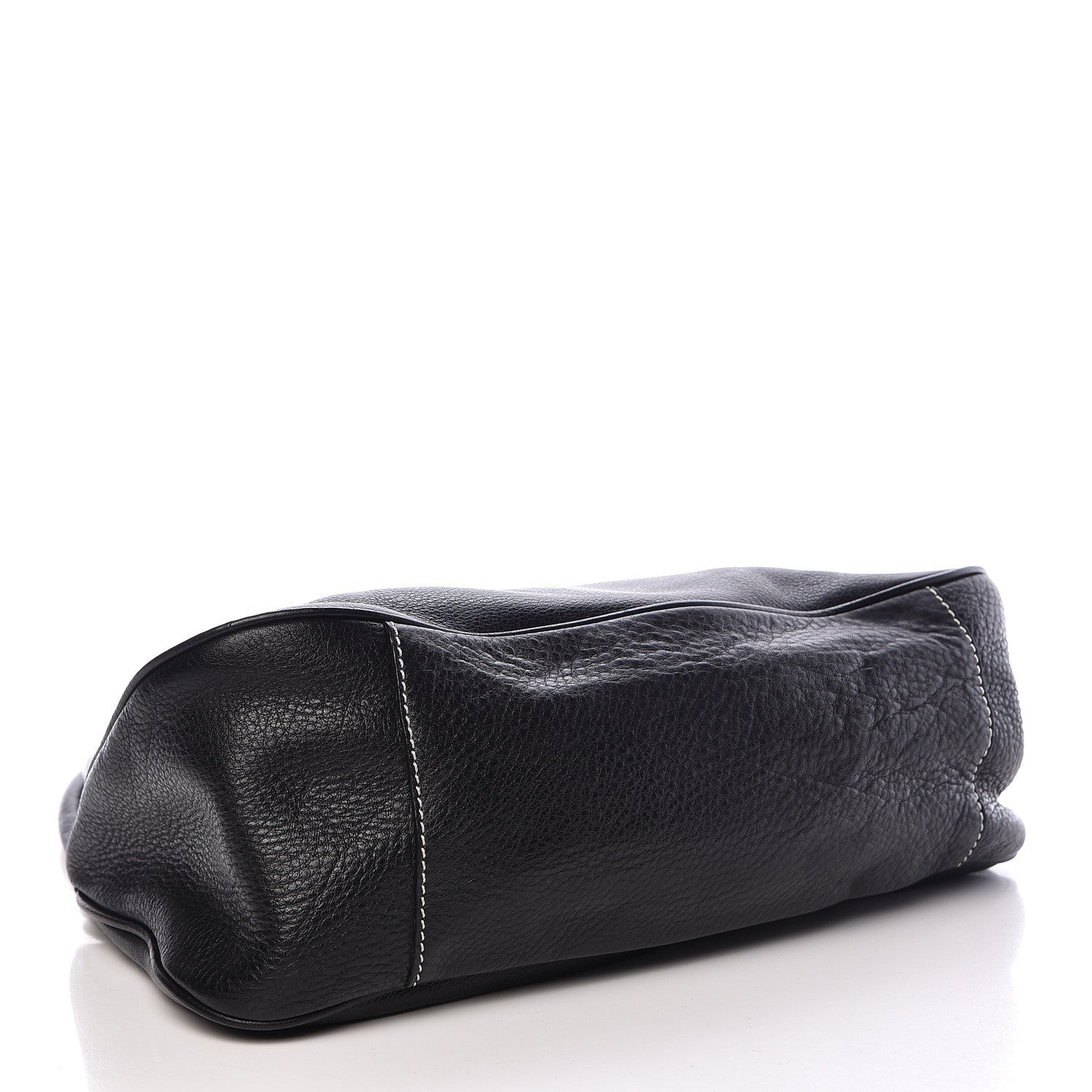 Prada Vitello Daino Box Shoulder Bag Black 4 of 16