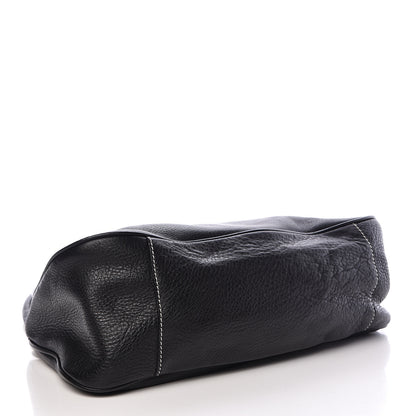 Prada Vitello Daino Box Shoulder Bag Black 4 of 16
