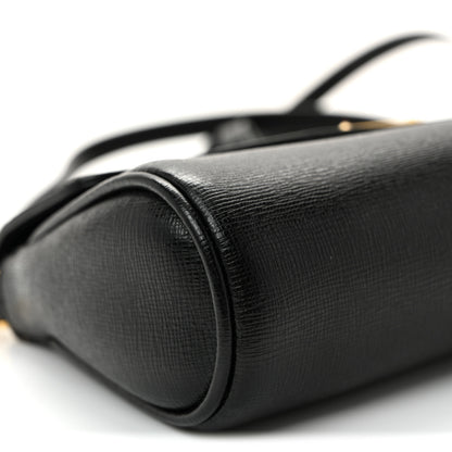 Fendi Vitello Elite Flap Crossbody Bag Black 16 of 19