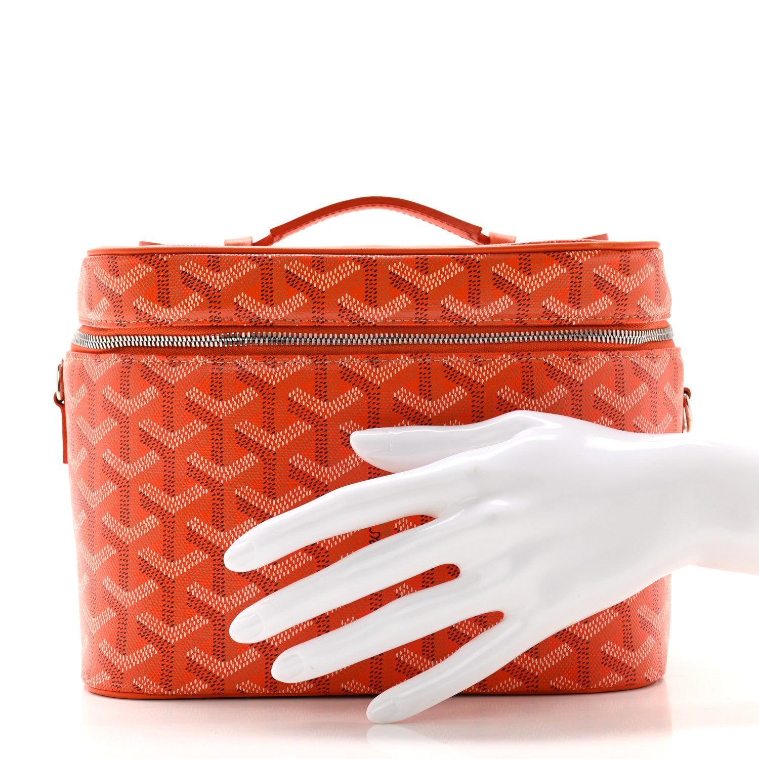 Goyard Goyardine Muse Vanity Case Orange 2 of 8