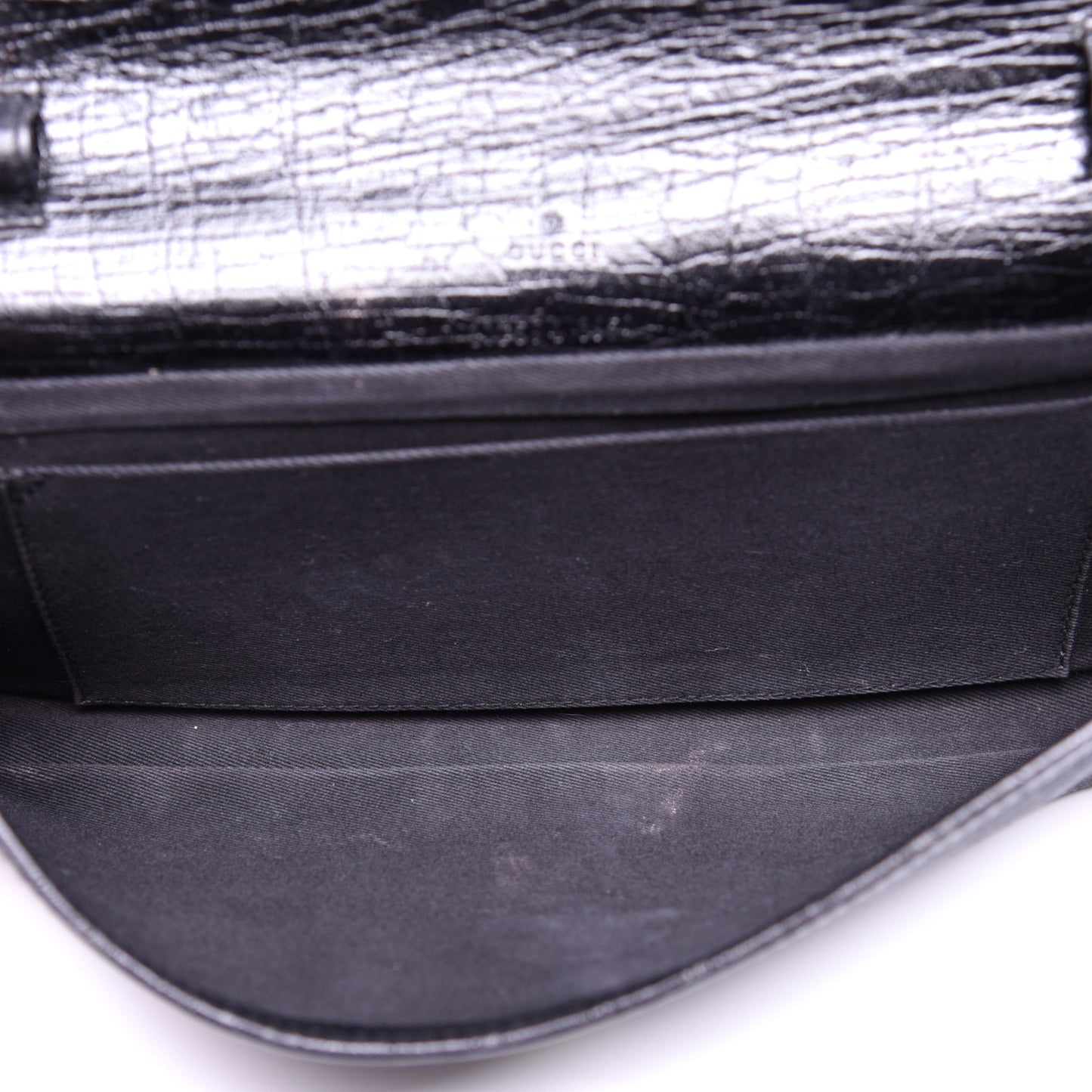 Monogram Bamboo Bar Clutch Black