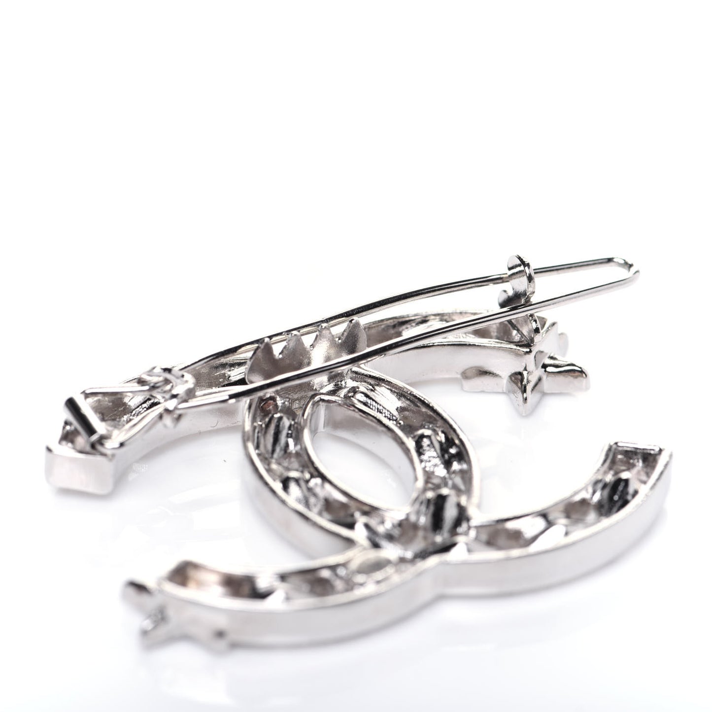 Crystal Starfall CC Hair Clip Silver