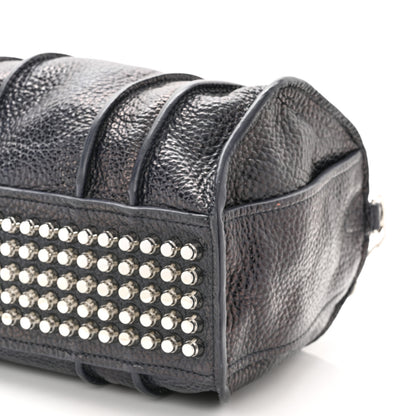 Alexander Wang Pebbled Lambskin Rocco Nickel Hardware Dark Blue 9 of 23