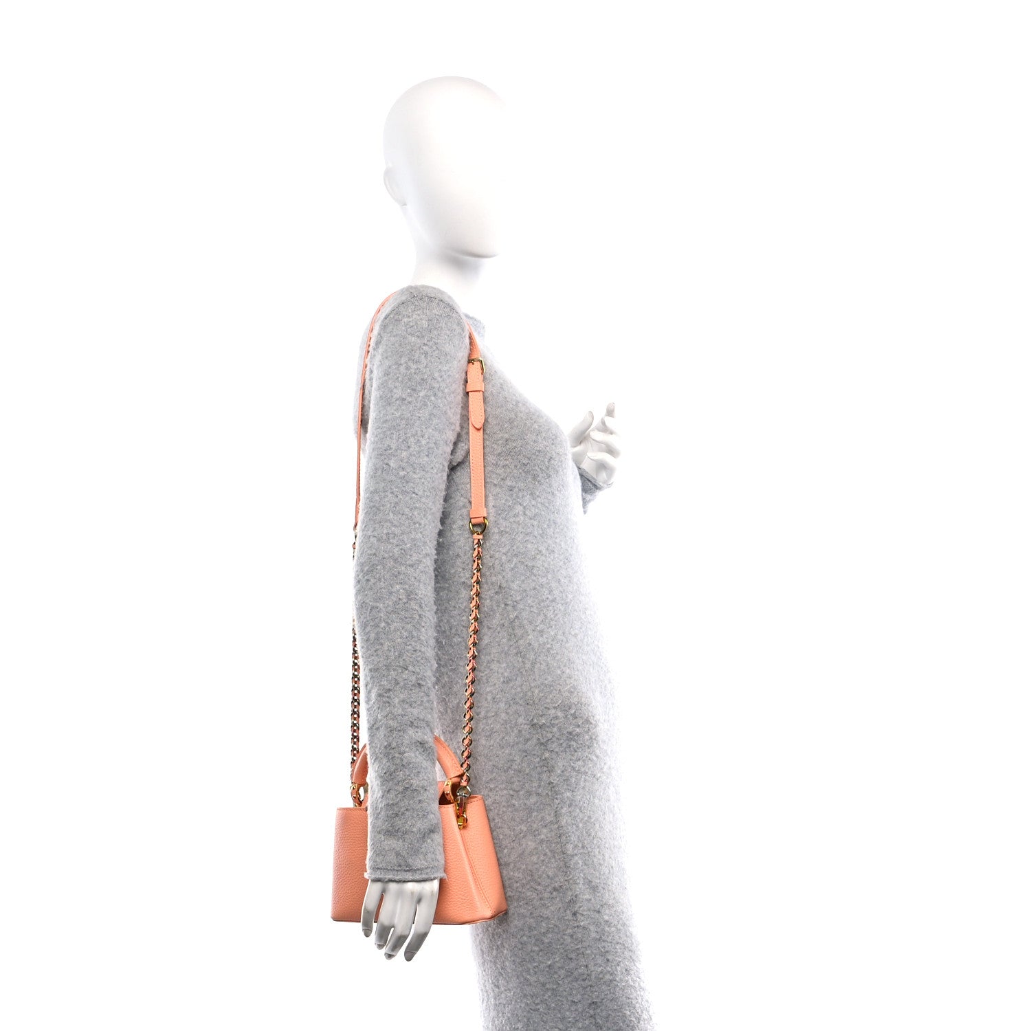 Louis Vuitton Taurillon Mini Capucines Abricot 2 of 9