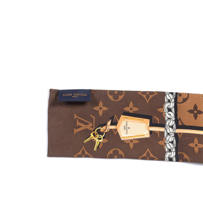 Louis Vuitton Silk Monogram Confidential Bandeau Brown 3 of 3
