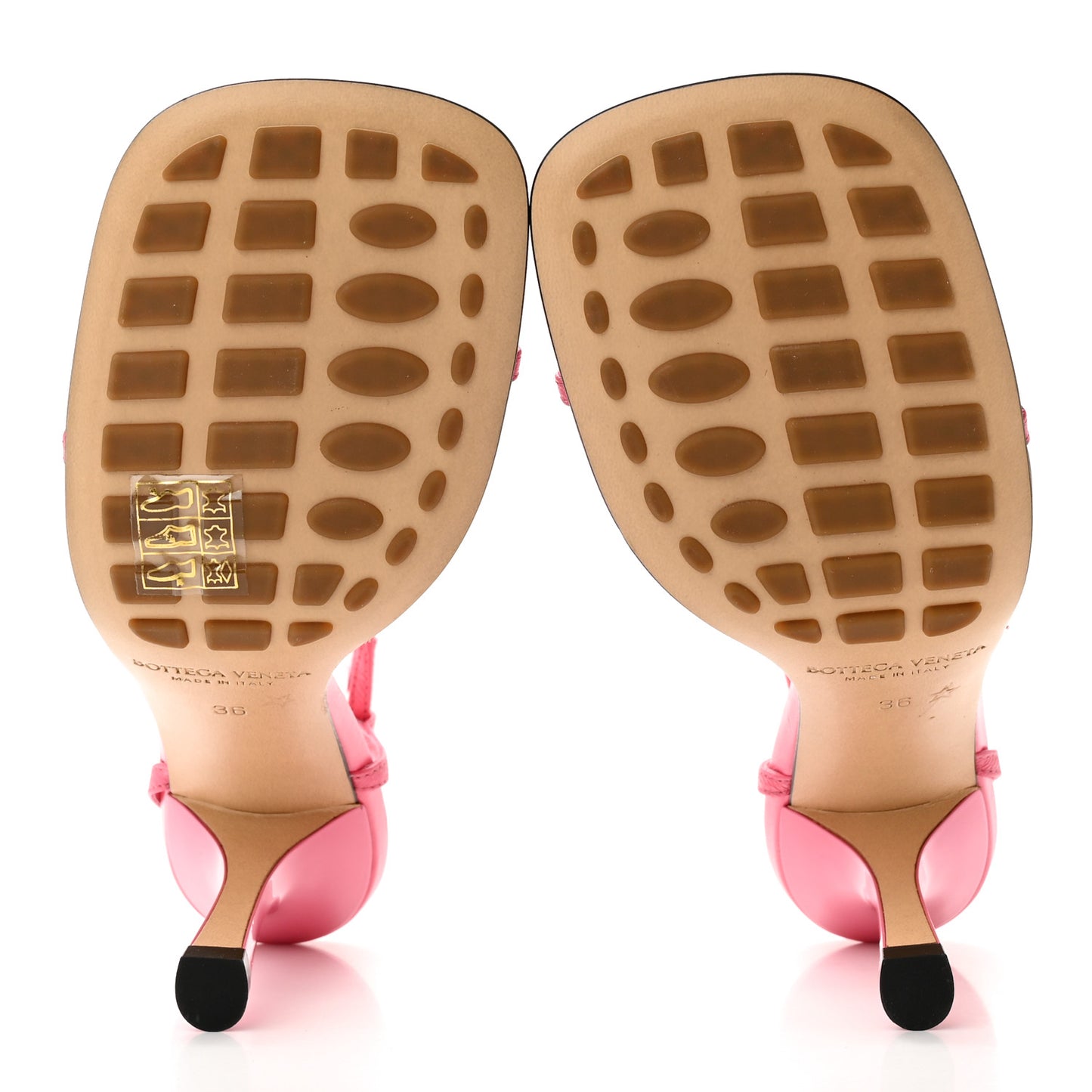 Crush Calfskin The Line 90mm Sandals 36 Milkshake