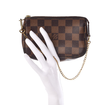 Louis Vuitton Damier Ebene Mini Pochette Accessories 2 of 9