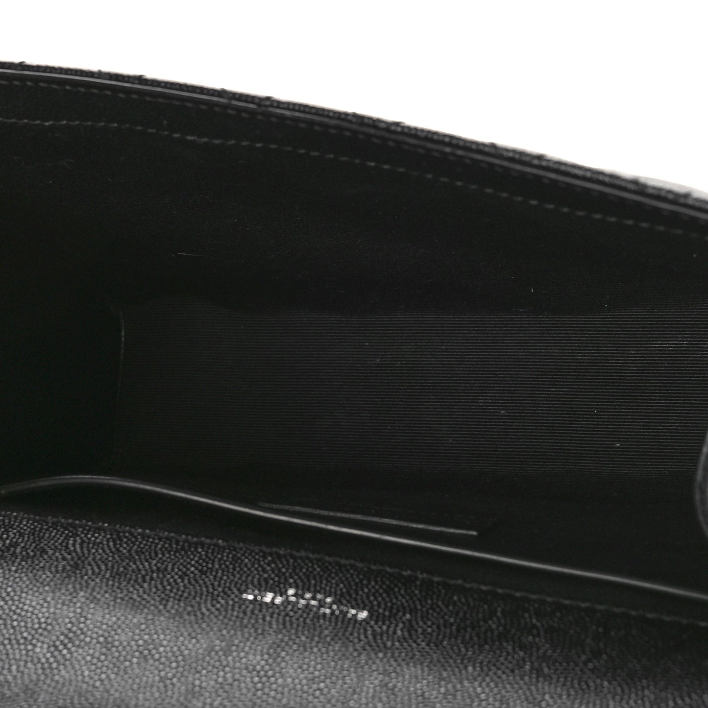 Grain De Poudre Textured Mixed Matelasse Triquilt Medium Monogram Satchel Black