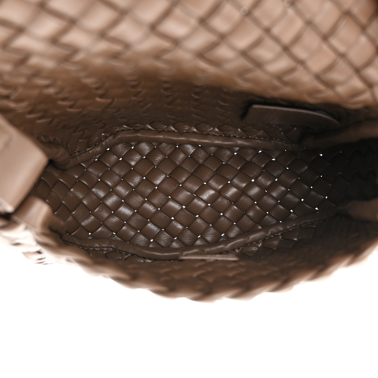 Bottega Veneta Nappa Intreccio Mini Cobble Shoulder Bag Taupe Grey 5 of 10