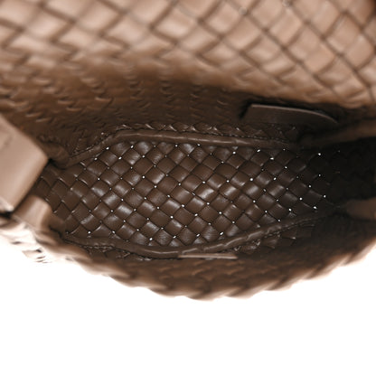 Bottega Veneta Nappa Intreccio Mini Cobble Shoulder Bag Taupe Grey 5 of 10