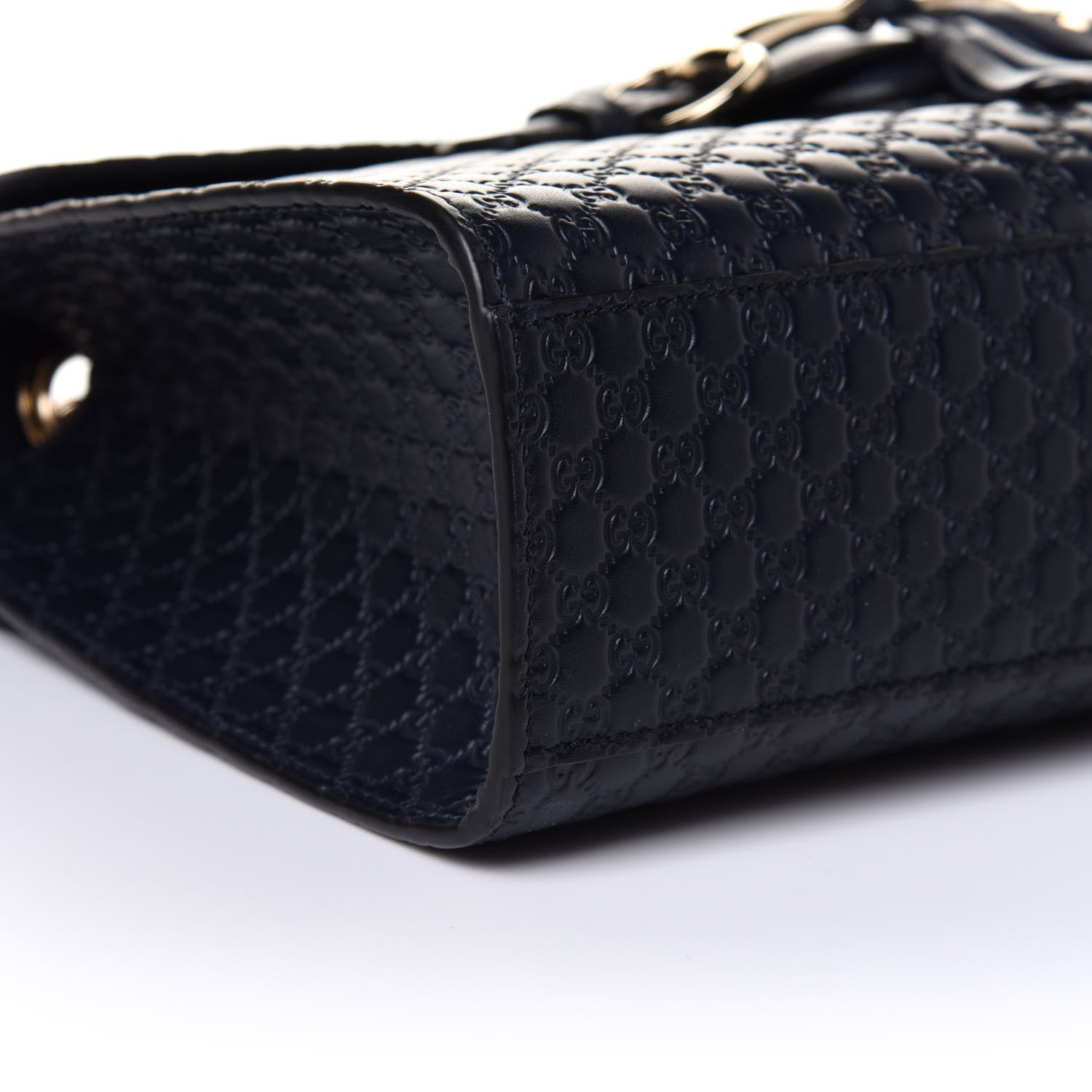 Gucci Soft Microguccissima Medium Emily Chain Shoulder Bag Blue 10 of 11