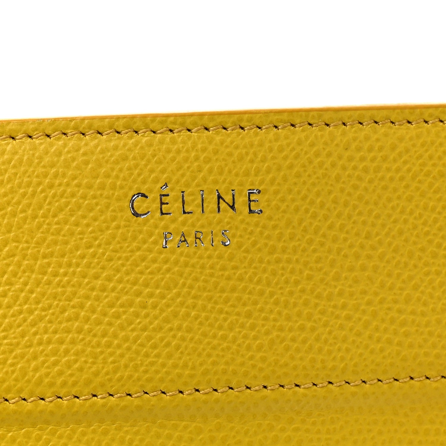 Celine Baby Grained Calfskin Medium Phantom Luggage Yellow 6 of 14