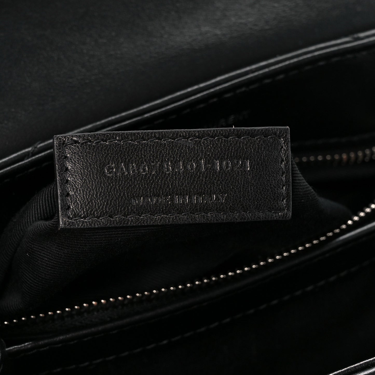 Calfskin Y Quilted Monogram Toy Loulou Crossbody Bag Black