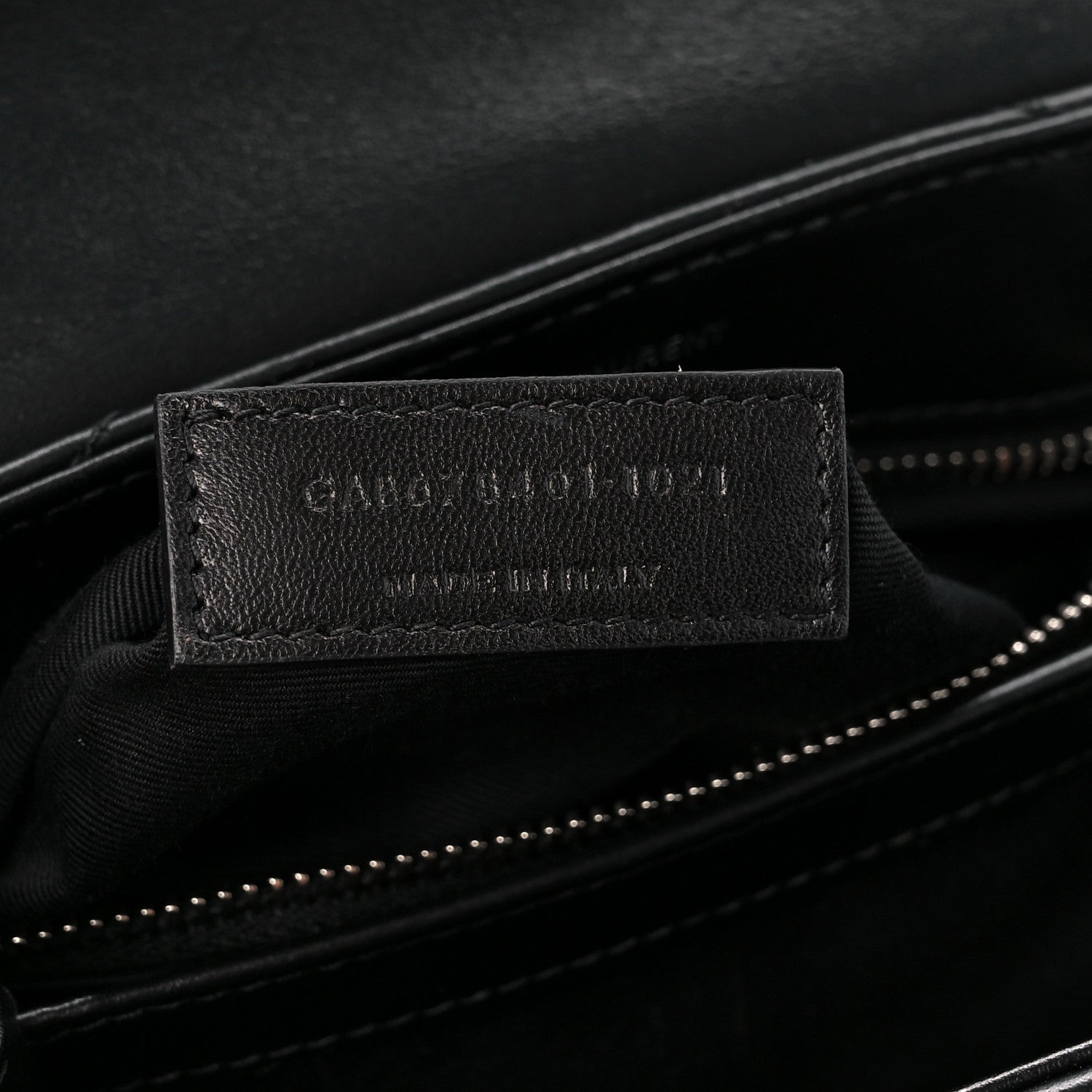 Saint Laurent Calfskin Y Quilted Monogram Toy Loulou Crossbody Bag Black 8 of 12