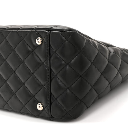 Chanel Lambskin Surpique Chevron Small Tote Black 10 of 10