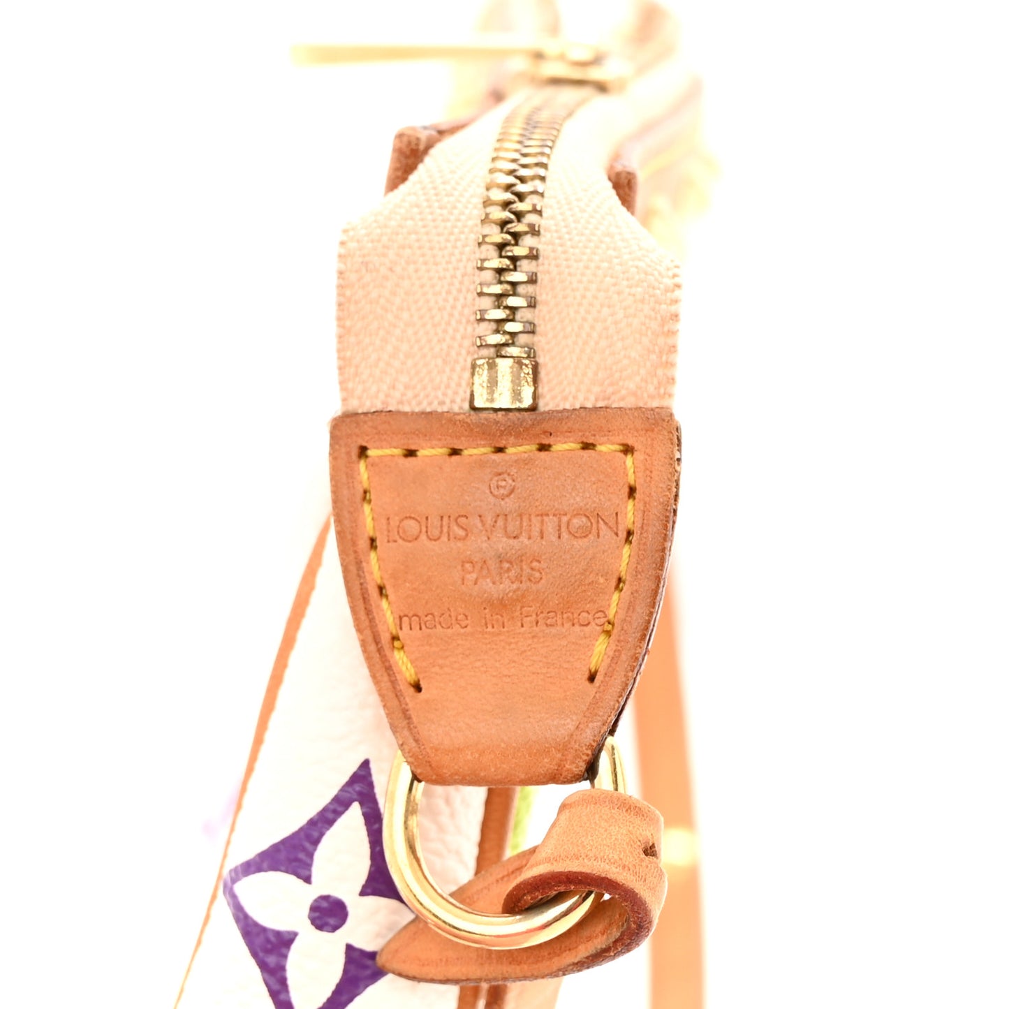 Monogram Multicolor Pochette Accessories White