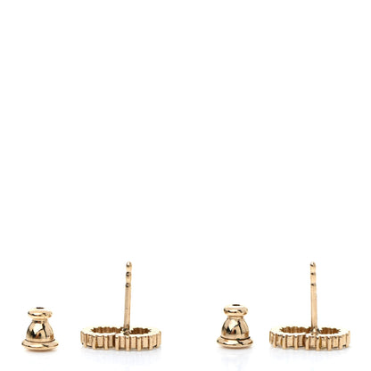 Christian Dior Crystal Clair D Lune Earrings Gold 3 of 4