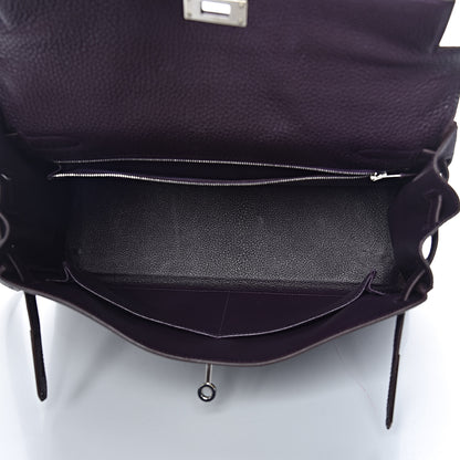 Hermes Togo Kelly Retourne 32 Raisin 6 of 17
