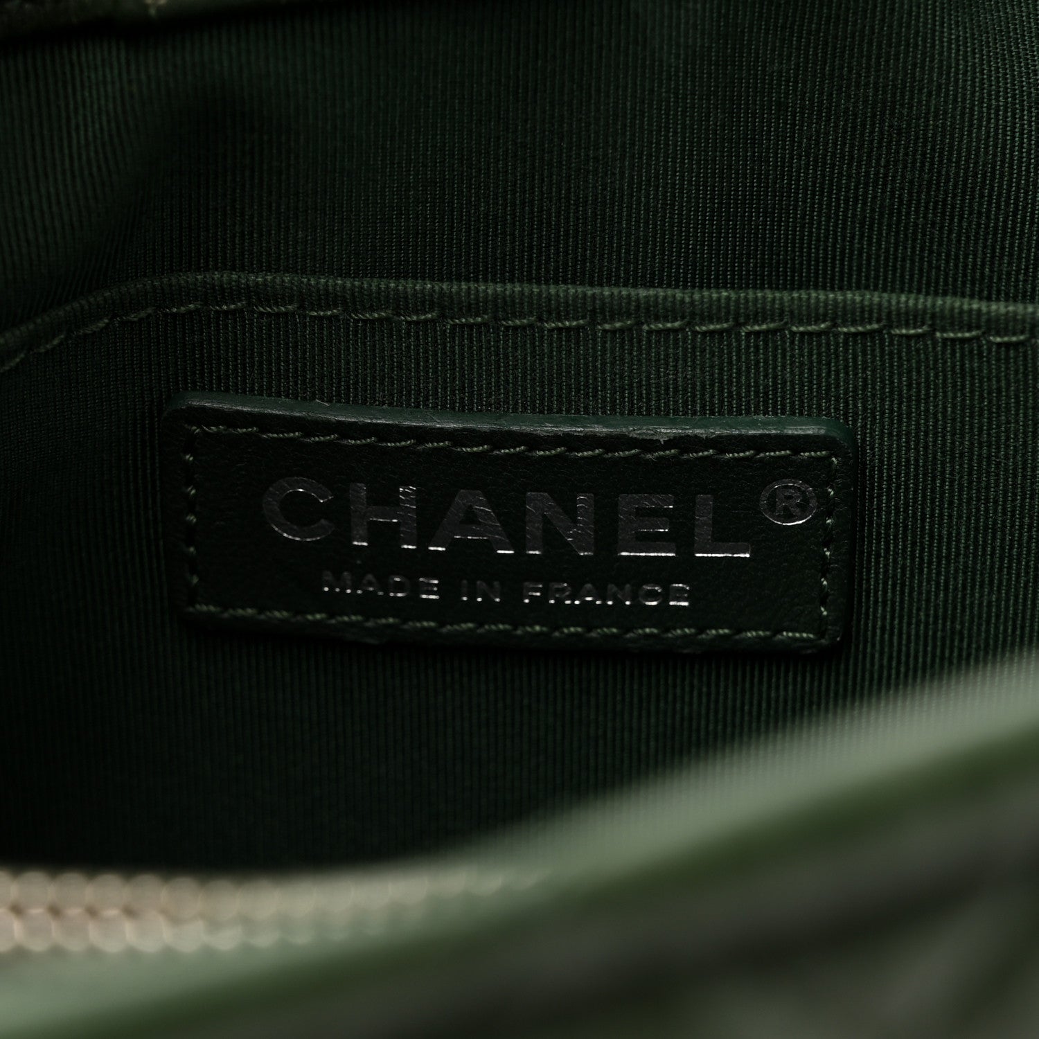 Chanel Aged Calfskin Quilted Large Working Vibe Camera Case Khaki 7 of 18