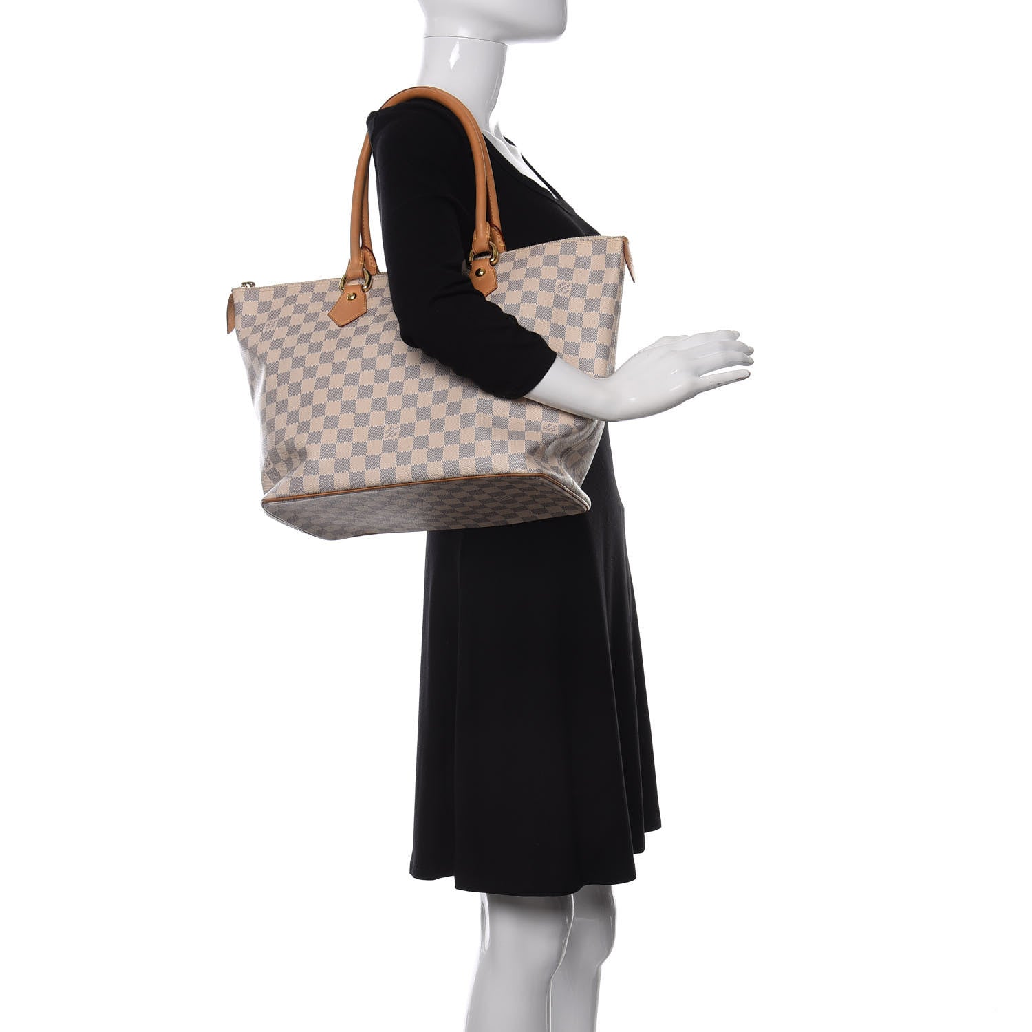 Louis Vuitton Damier Azur Saleya MM 2 of 11
