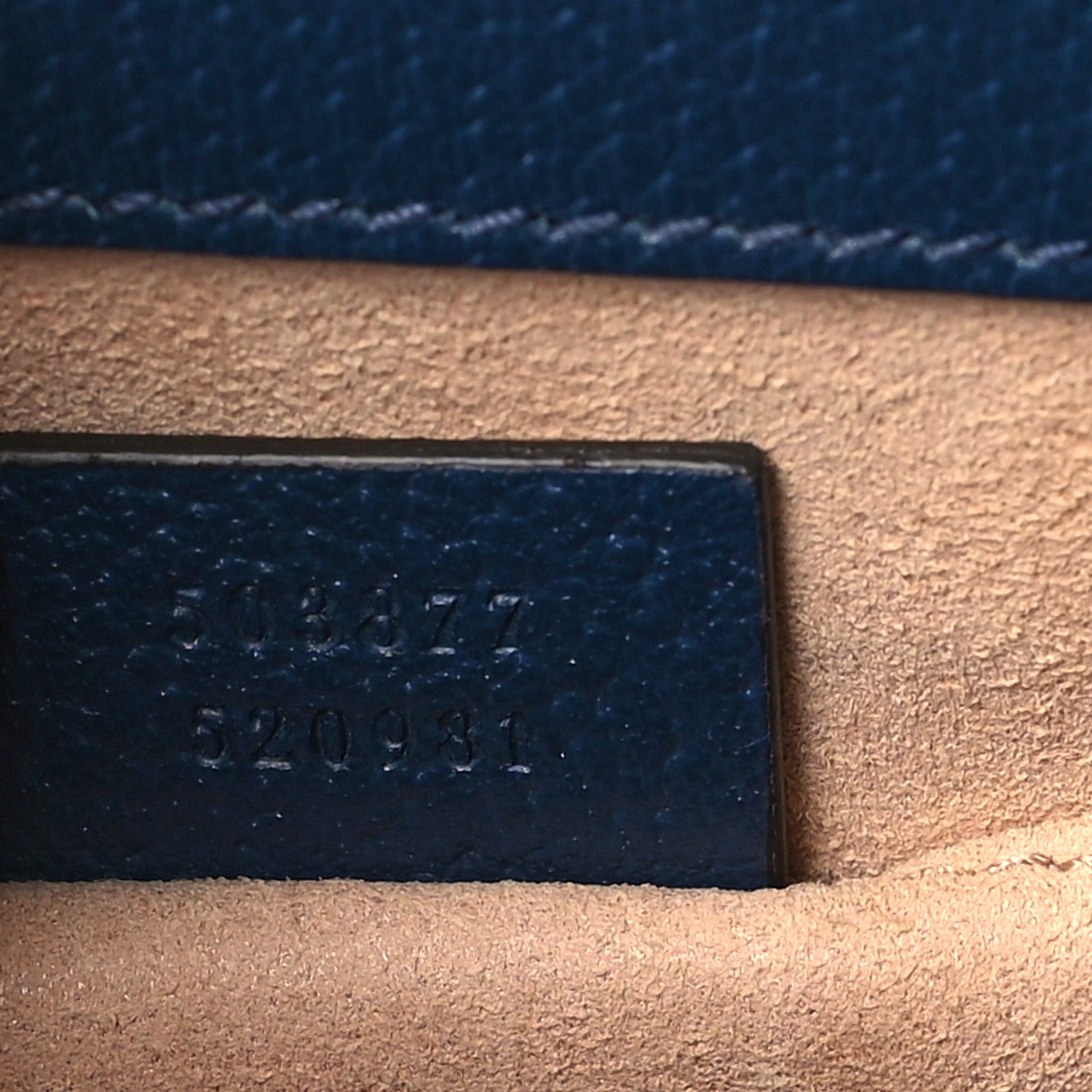 Gucci Textured Calfskin Web Small Ophidia Chain Shoulder Bag Blue Agata 7 of 9