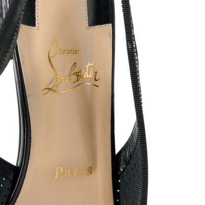Christian Louboutin Nappa Spiked Hall Slingback Flats 39.5 Black 7 of 10