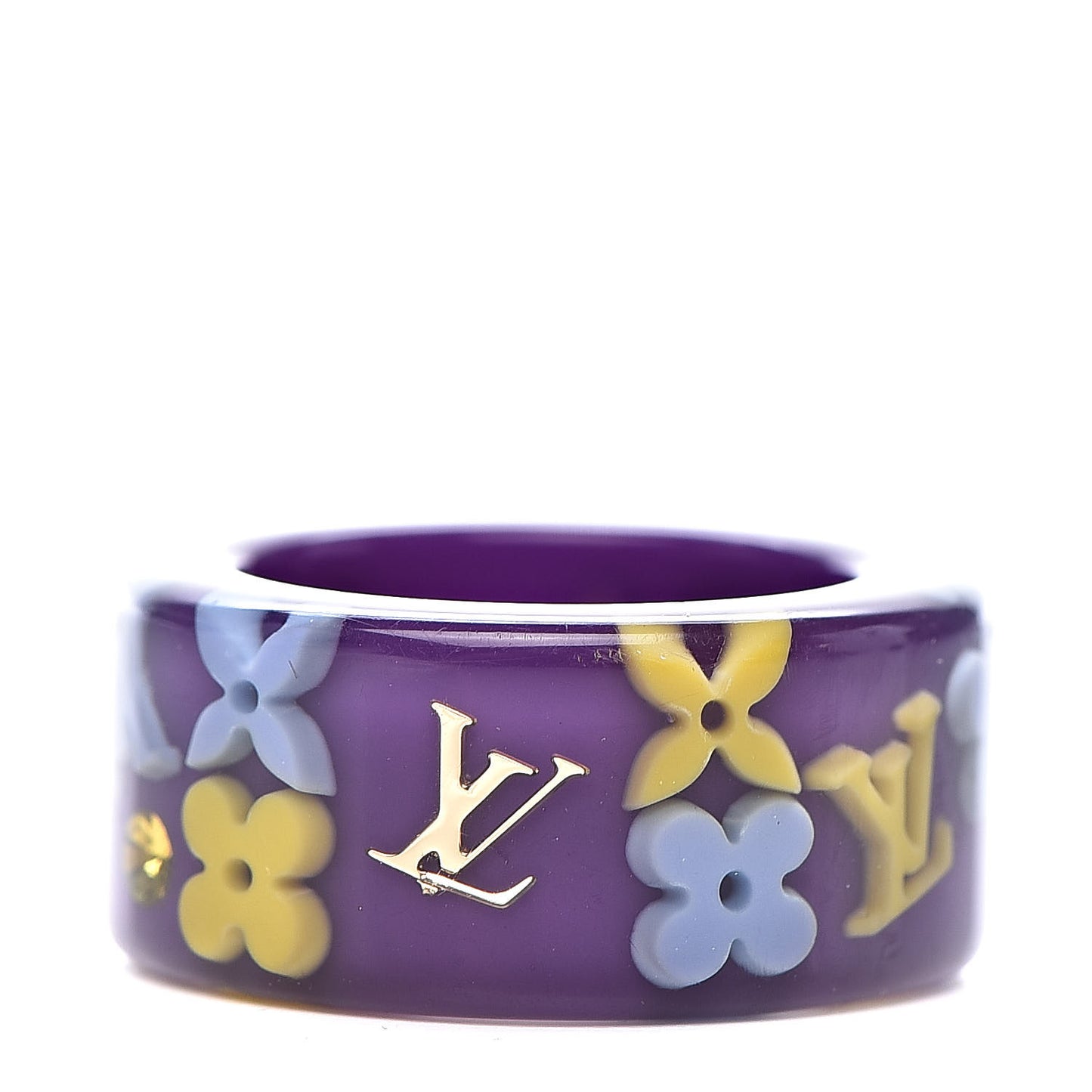 Swarovski Crystal Resin Inclusion Ring L Purple