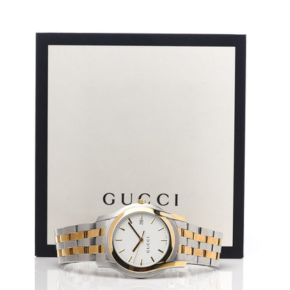 Gucci Stainless Steel 38mm 5500XL Two Tone Quartz Watch 6 of 6