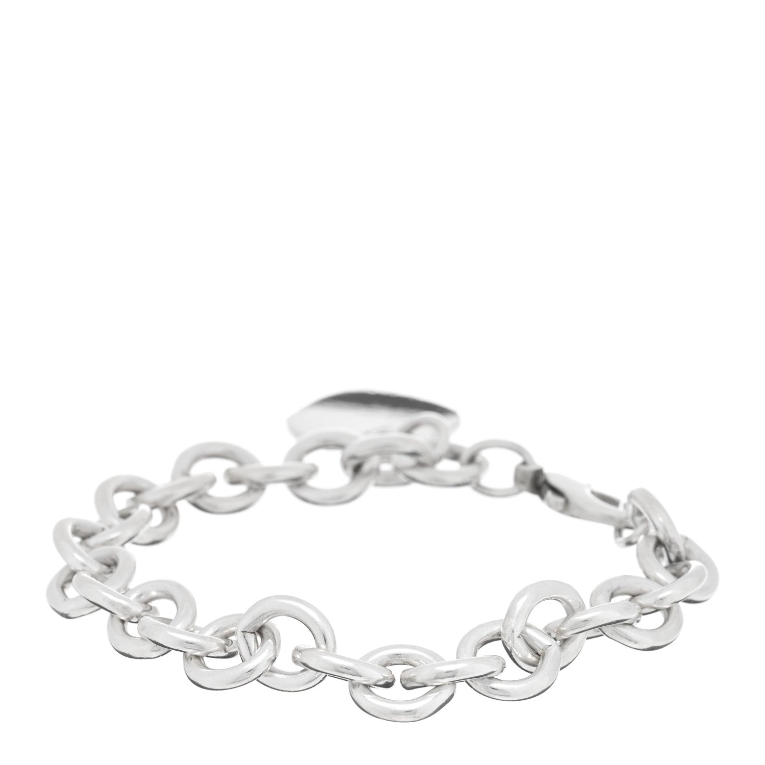 Tiffany Sterling Silver Heart Tag Charm Bracelet 2 of 3
