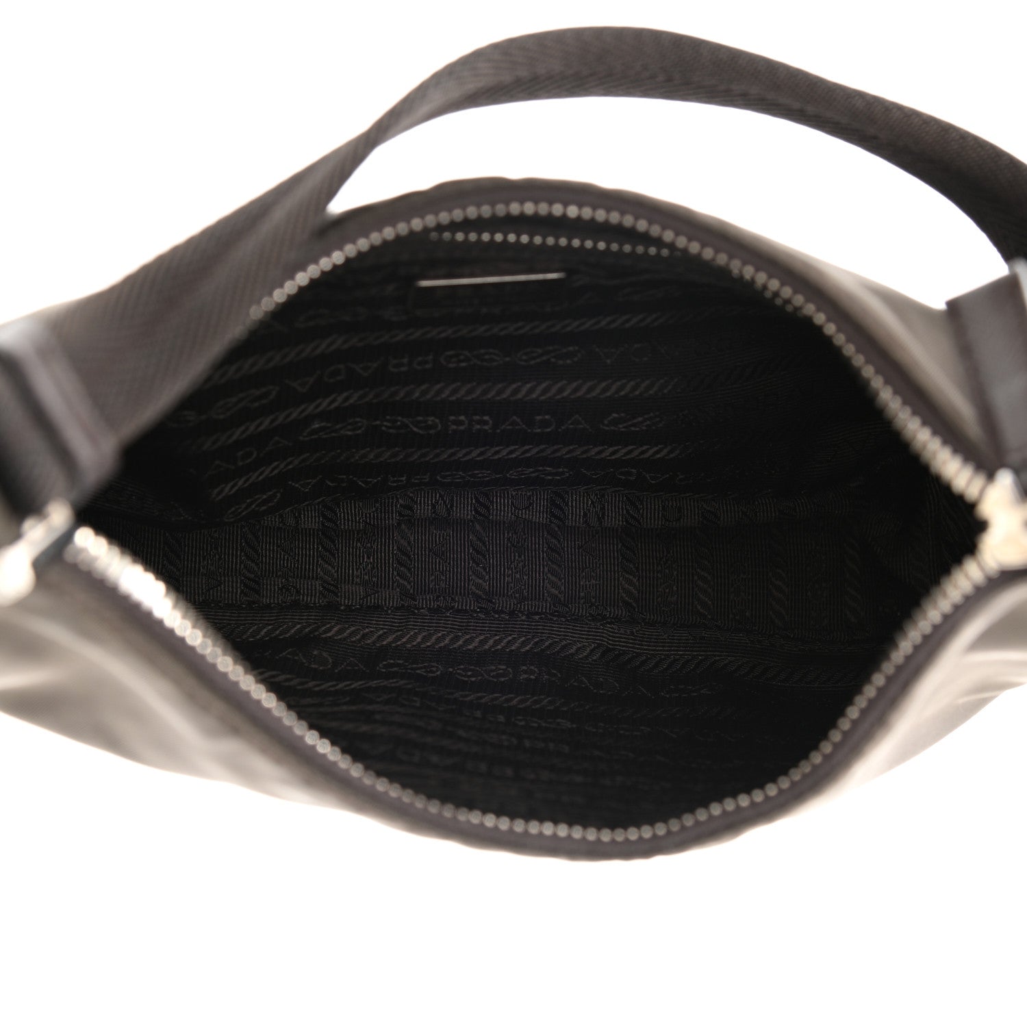 Prada Tessuto Nylon Saffiano Shoulder Bag Ebano 5 of 8